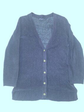 Gap Women's Button Front Cardigan Sweater Size Medium Cotton -Blue